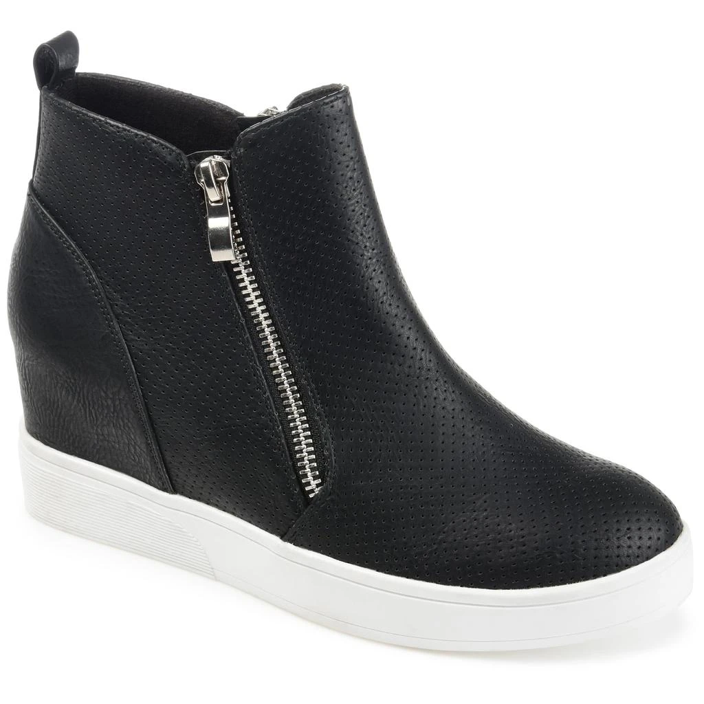 Journee Collection Collection Women's Wide Width Pennelope Sneaker Wedge 11