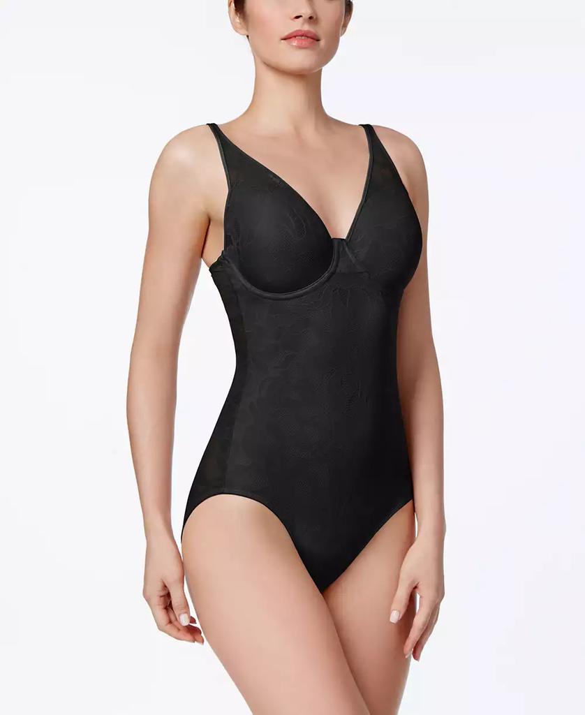 Bali Women's Ultra-Light Firm Tummy-Control Sheer Lace Body Briefer DF6552