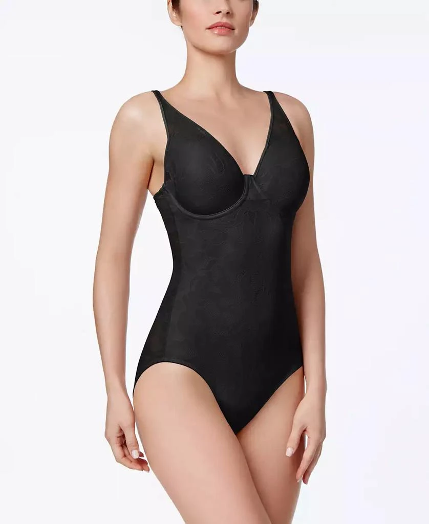 Bali Women's Ultra-Light Firm Tummy-Control Sheer Lace Body Briefer DF6552 1
