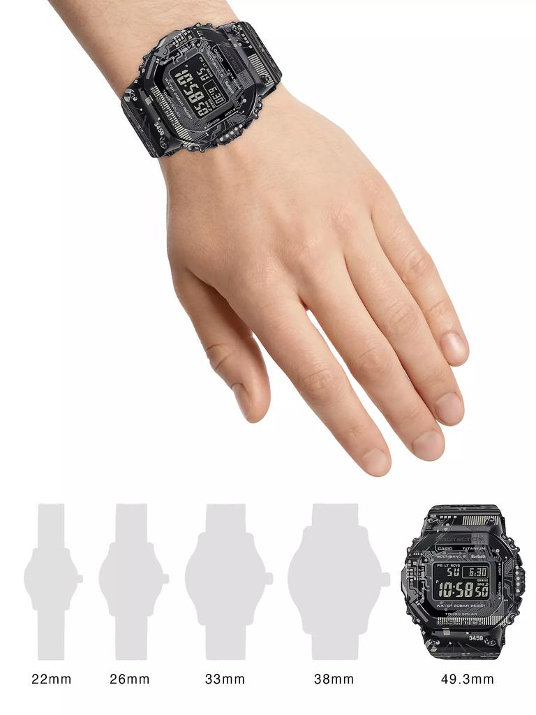 G-Shock Circuit Board Camouflage IP Stainless Steel Bracelet Watch