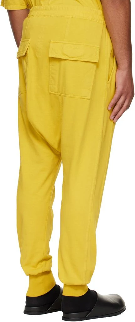 Rick Owens Yellow Concordians Drawstring Sweatpants 3