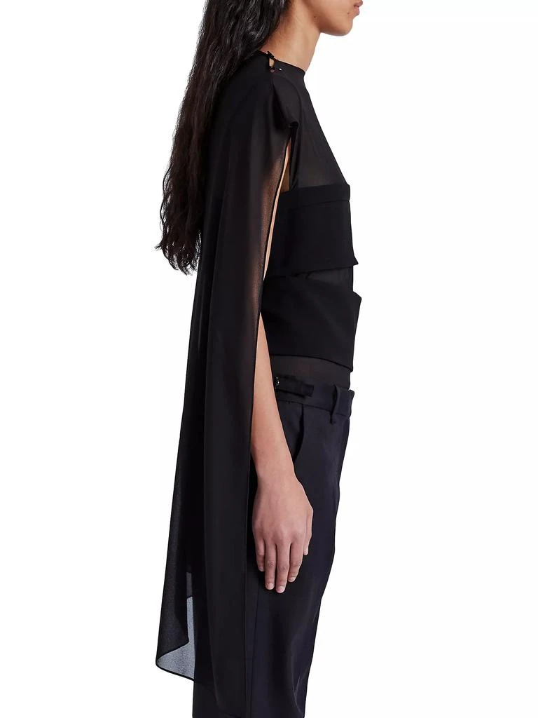 Proenza Schouler Aurora Chiffon Sleeveless Top 5