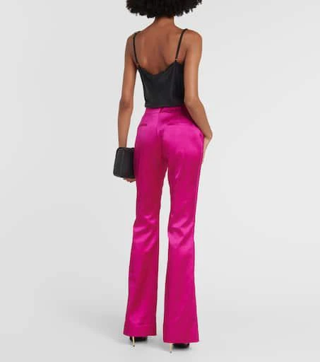 Tom Ford Low-rise flared satin pants 3