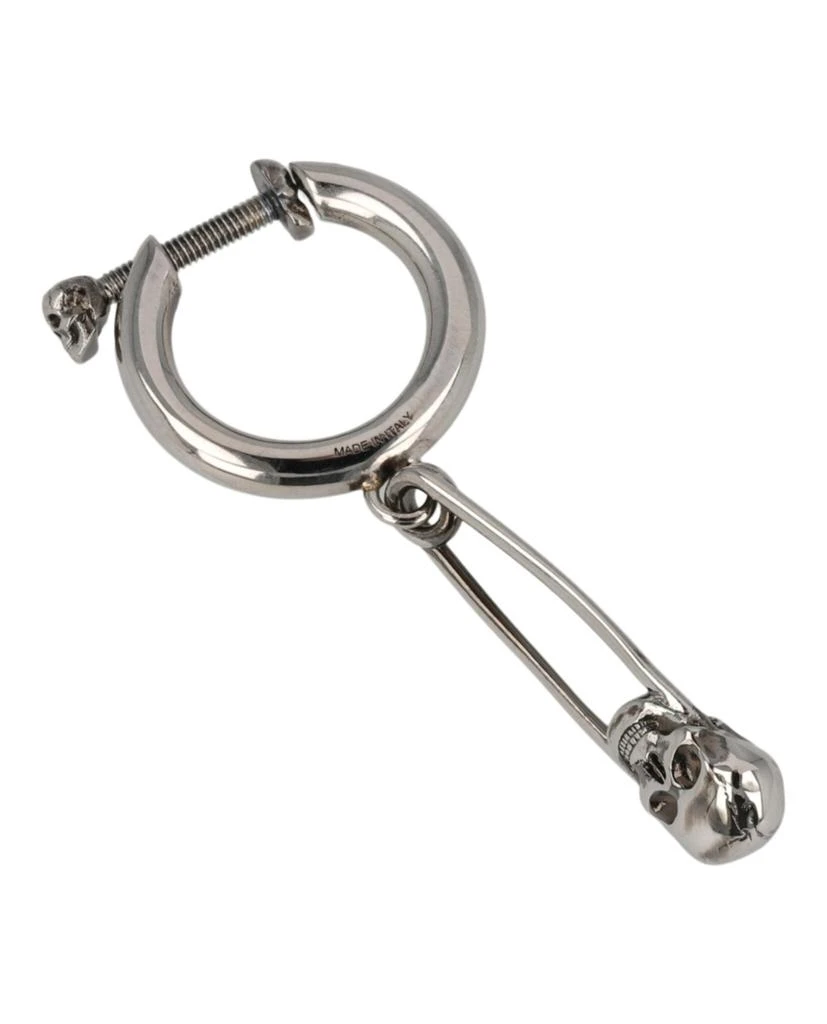 Alexander McQueen Skull Safety Pin Single Earring 2