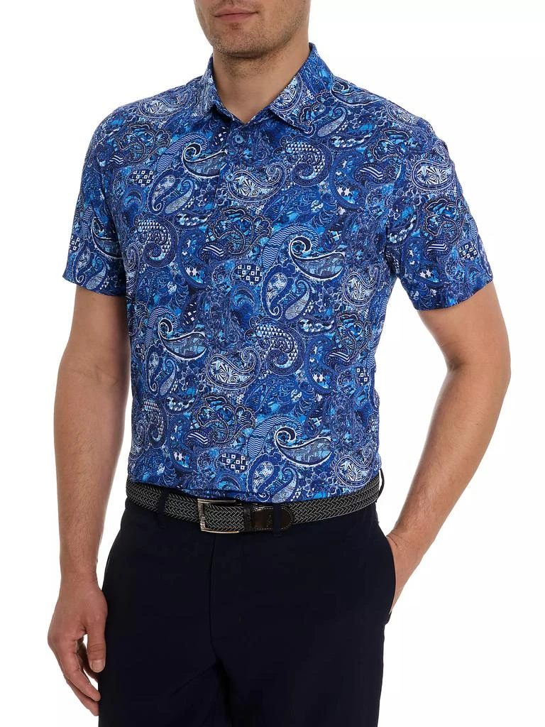 Robert Graham Paisley Polo Shirt 1