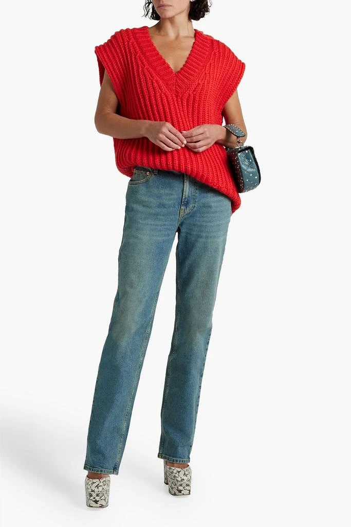 Valentino High-rise straight-leg jeans 2