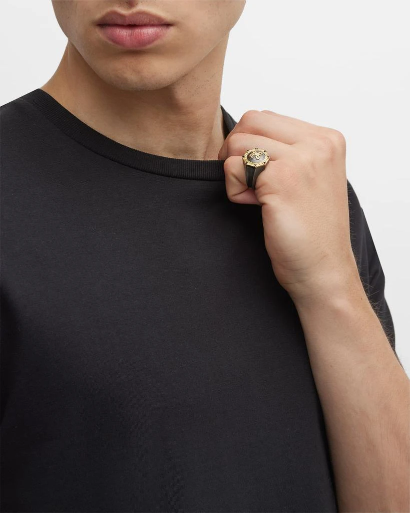 Armenta Men's Two-Tone Romero Celtic Knot Signet Ring 5
