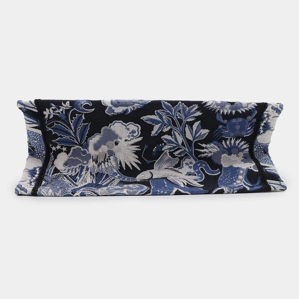 Dior Dior Navy Canvas Embroidered Book Tote Medium Tote  Bag 3
