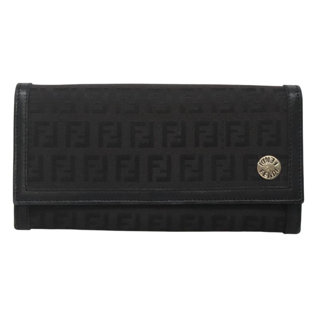 Fendi Fendi Baguette FF Jacquard Micro Trifold Wallet