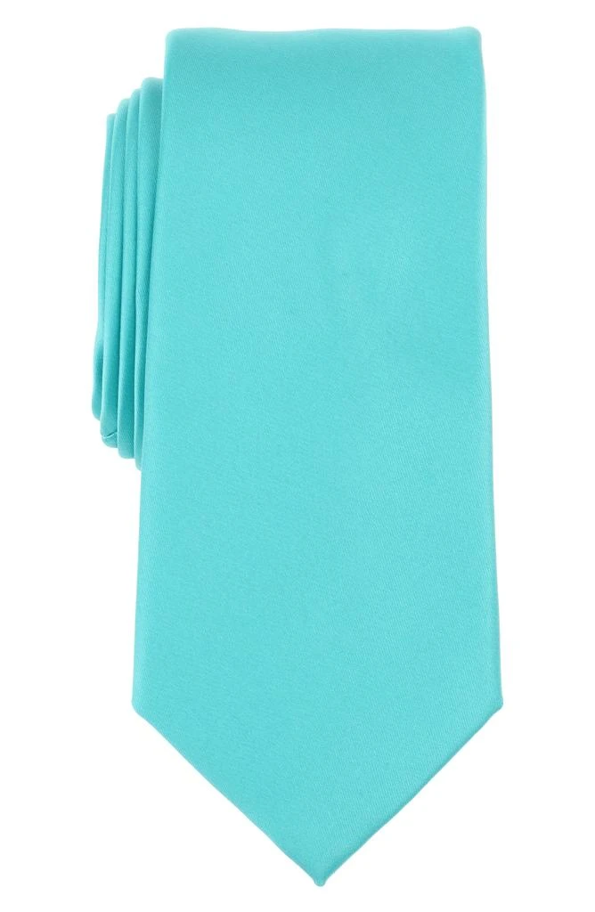 SAVILE ROW CO Solid Satin Tie 1