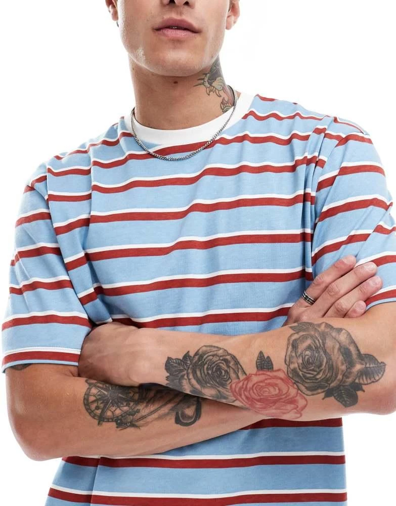 ASOS ASOS DESIGN relaxed t-shirt in stripe 1