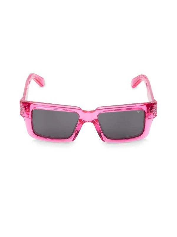 Philipp Plein 53MM Rectangle Sunglasses 1