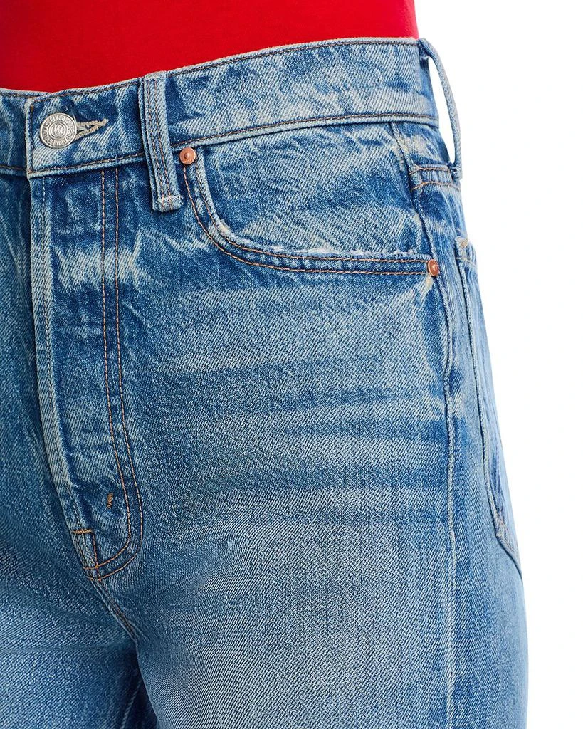 MOTHER The Rambler Sneak High Rise Wide Straight Jeans in Tcb 6