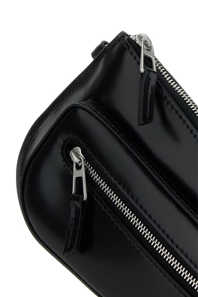 Kiko Kostadinov Black leather Trivia shoulder bag 3