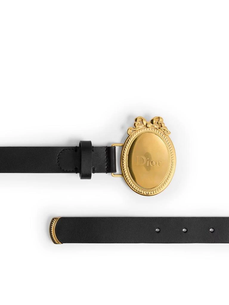 Dior DIOR MÉDAILLON BELT IN BLACK TOLEDO CALFSKIN 2