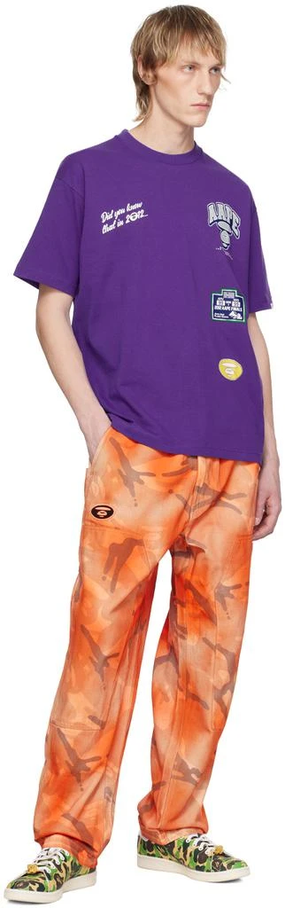 AAPE by A Bathing Ape Purple Theme T-Shirt 4