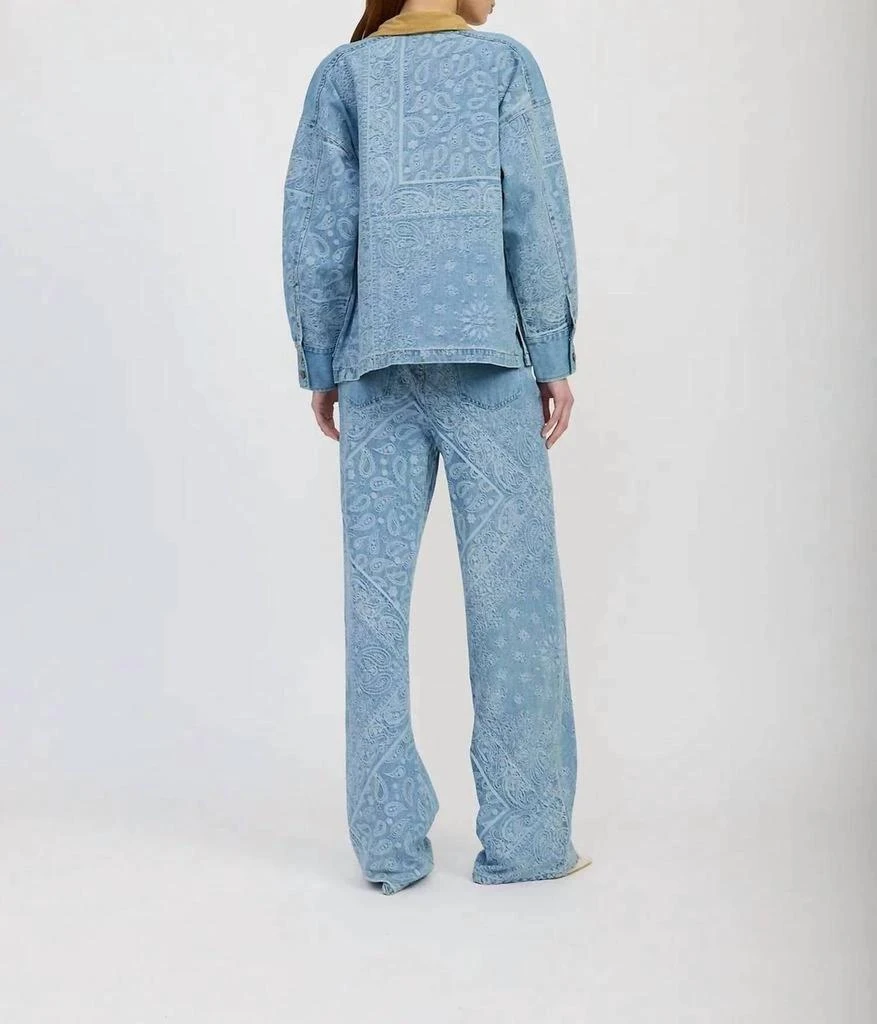 En Saison En Saison - Tarak Long Sleeve Color Block Denim Jacket 2