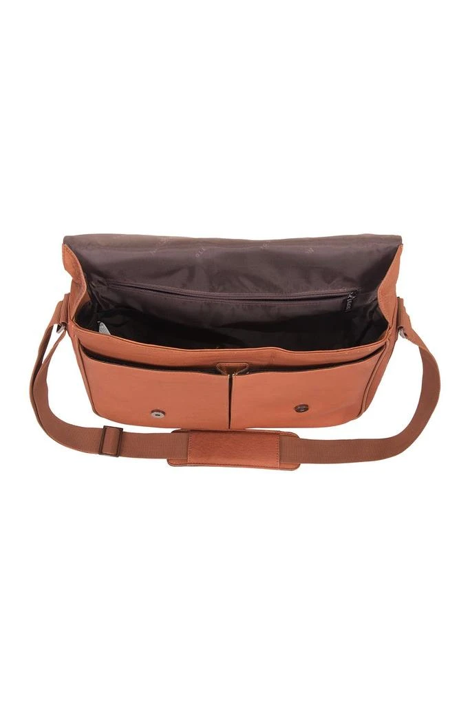 Kenneth Cole Colombian Leather Crossbody Laptop Case & Tablet Messenger Bag 6