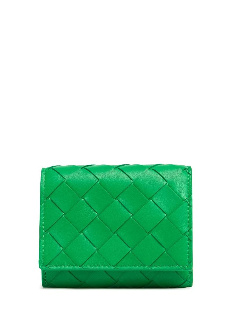 Bottega Veneta Small Intrecciato Tri-fold Zip Wallet 1