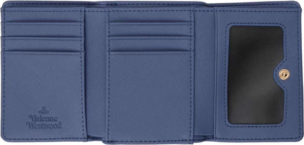 Vivienne Westwood Blue Small Frame Wallet 3