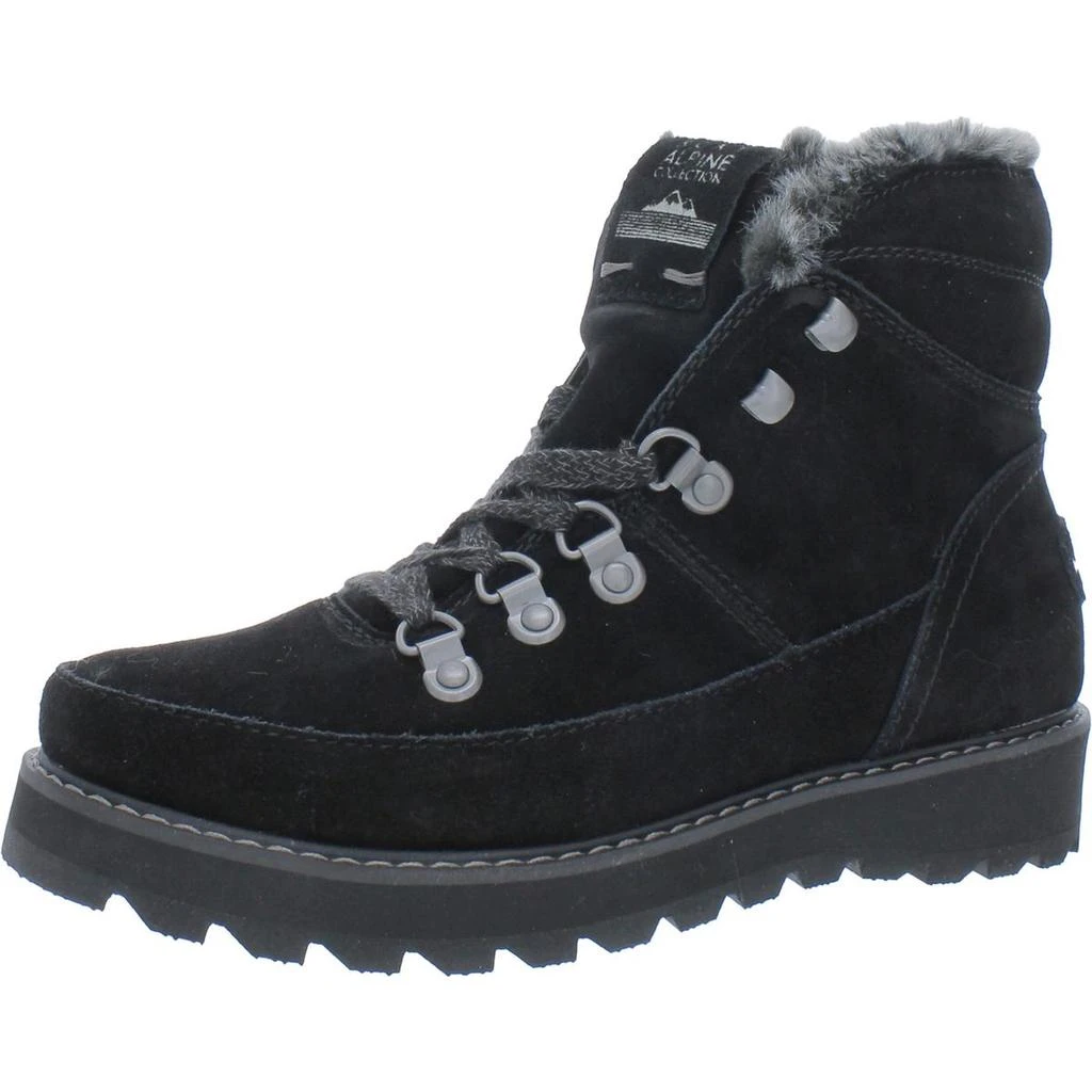Roxy Sadie Womens Leather Lace-Up Ankle Boots 1