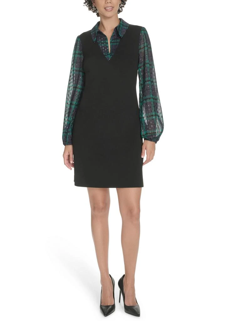 striped long sleeve t shirt dress Women's Perfectly Aligned Dark Olive Stripe Long Sleeve Shirt Dress | Color: Green | Size: Xs