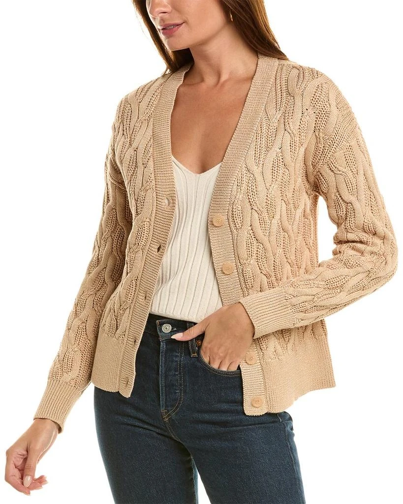 525 America Lurex Cable Cardigan 1