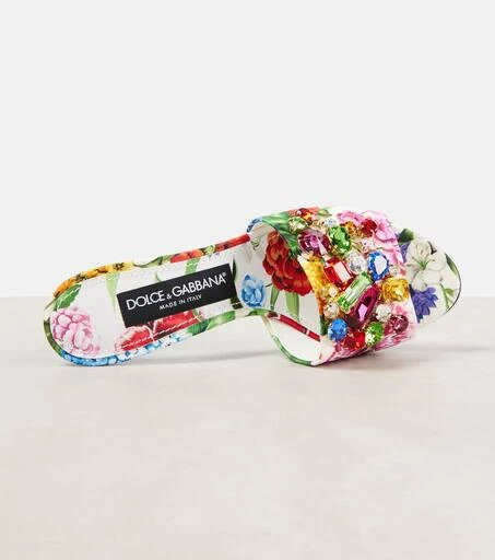 Dolce & Gabbana Kiera floral embellished brocade mules 5
