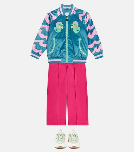 Stella McCartney Printed cotton-blend bomber jacket 2