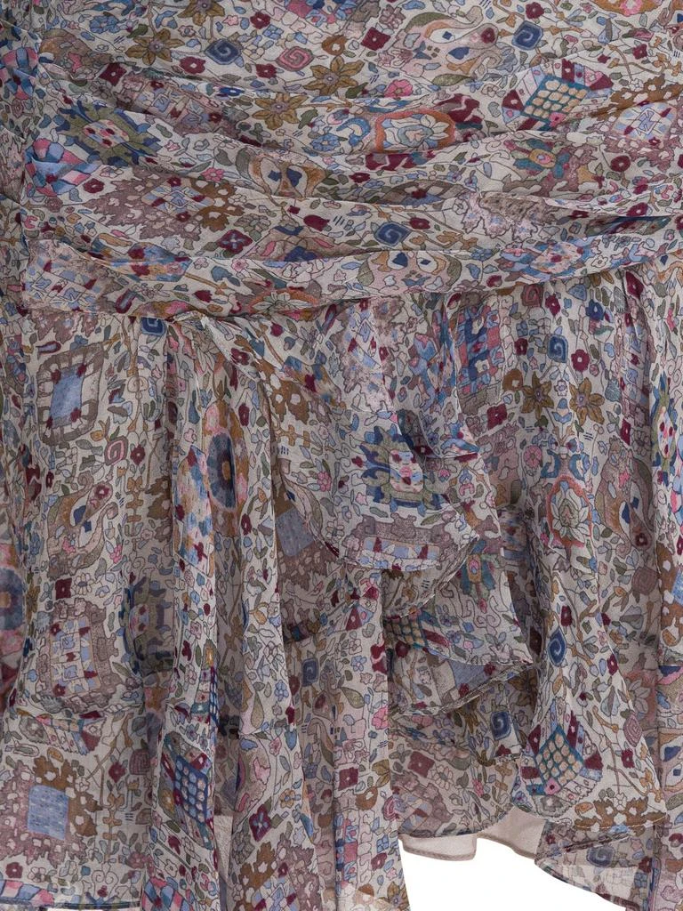 Isabel Marant Étoile Isabel Marant Étoile Patterned Asymmetric Mini Skirt 4