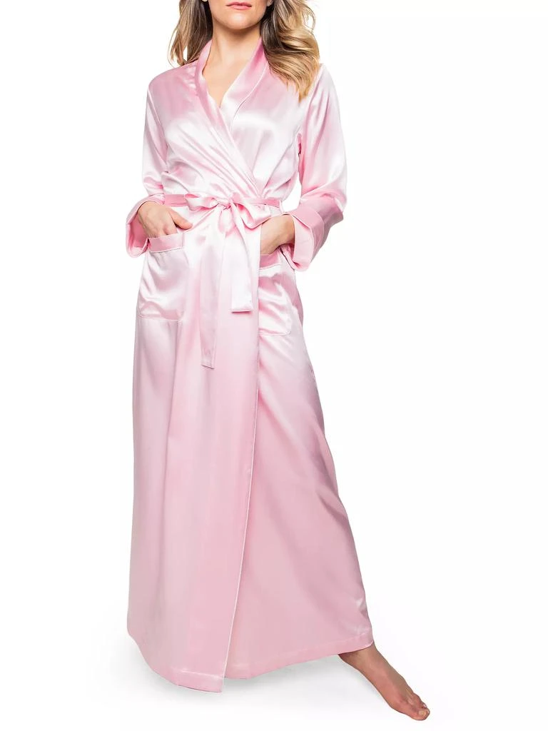Petite Plume Silk Long Robe 2