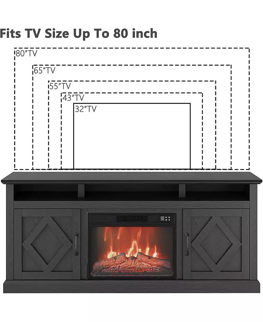 gaomon 67

 TV Stand + 23

 Wick TV Stand Electric Fireplace Electric Fireplace with Remote Control 1400W Powerful Heater 4