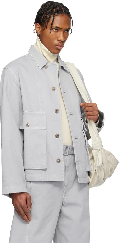 Lemaire Gray Boxy Denim Jacket 2