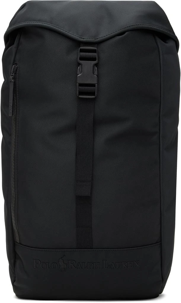 Ralph Lauren Black Tonal Logo Backpack 1