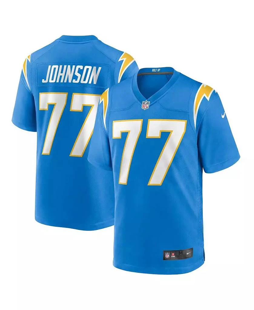NIKE Men's Zion Johnson Powder Blue Los Angeles Chargers 2022 NFL Draft First Round Pick Game Jersey 4