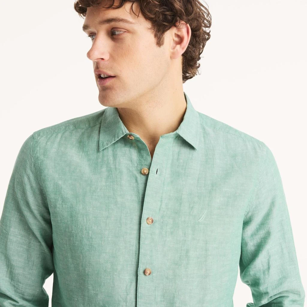 Nautica Mens Linen Shirt 2