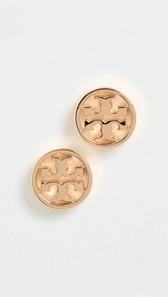 Tory Burch Logo Circle Stud Earrings 1