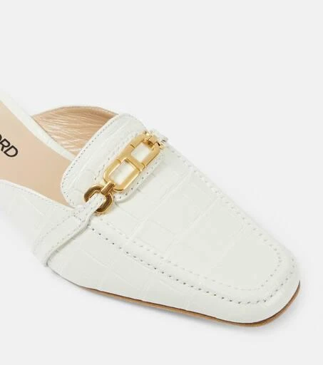 Tom Ford Whitney croc-effect leather mules 6