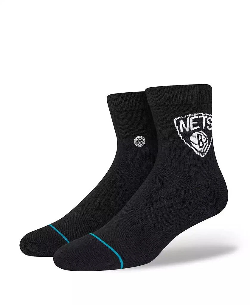 Stance Men's Brooklyn Nets Logo Quarter Socks 1