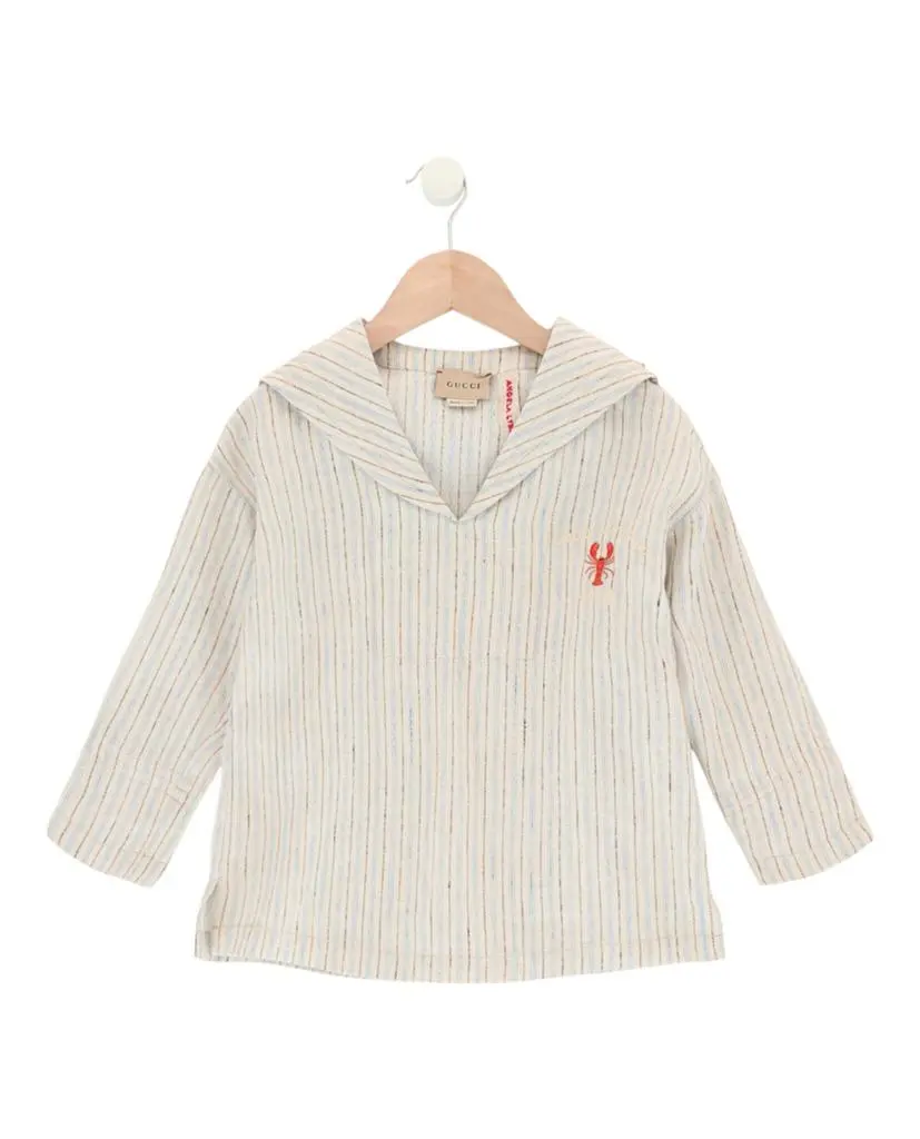 Gucci Striped Linen Top