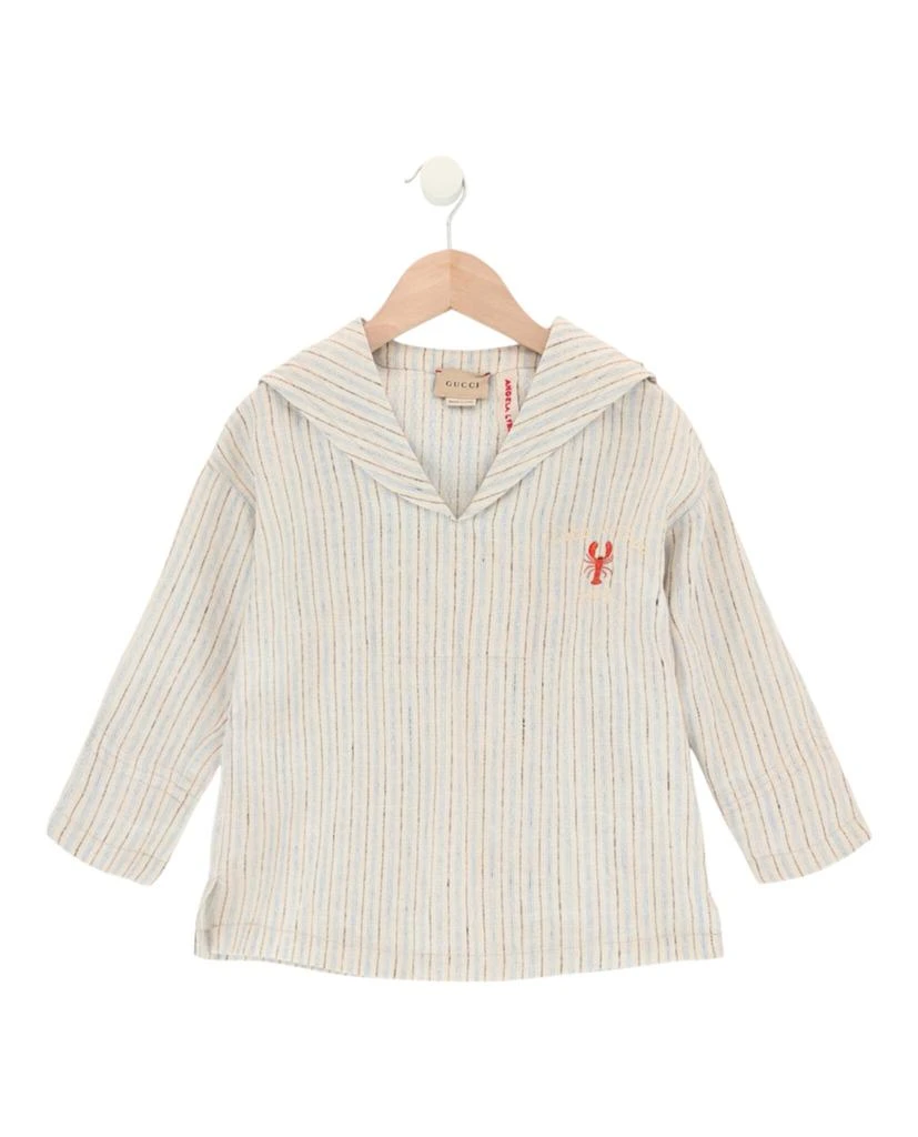 Gucci Striped Linen Top