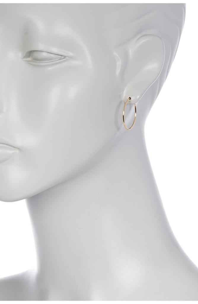 CANDELA JEWELRY 14K Yellow Gold Endless 25mm Hoop Earrings
