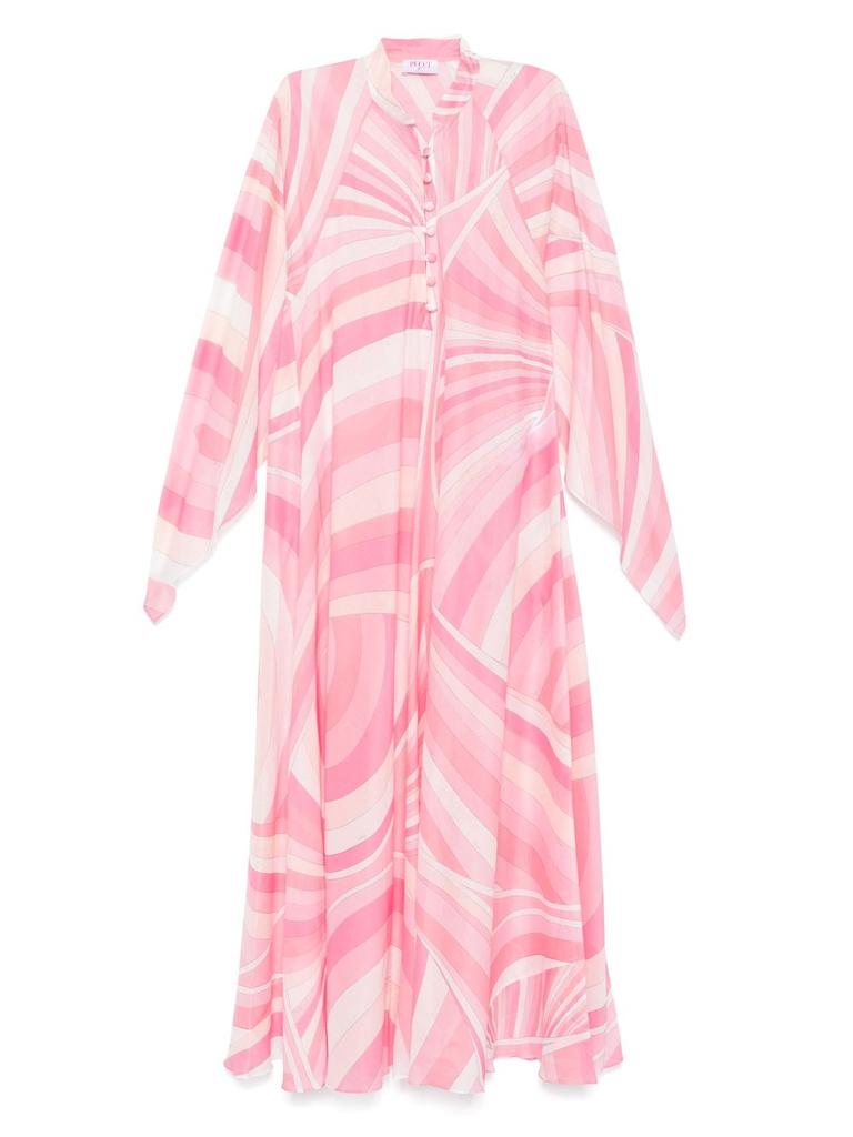 EMILIO PUCCI PRINTED COTTON KAFTAN DRESS