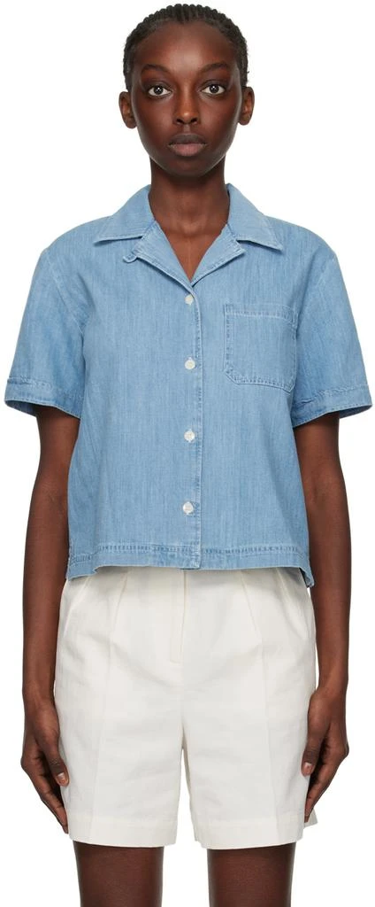 A.P.C. Blue Maeva Denim Shirt 1