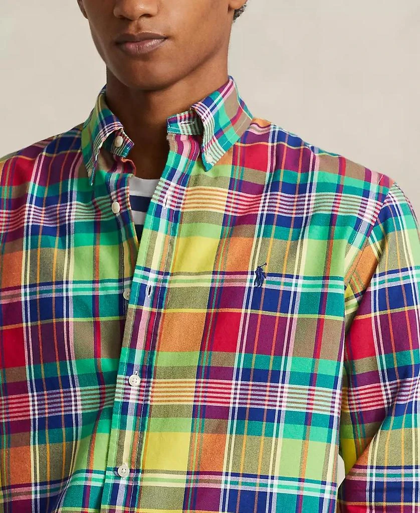 Ralph Lauren Men's Classic-Fit Plaid Oxford Shirt 3