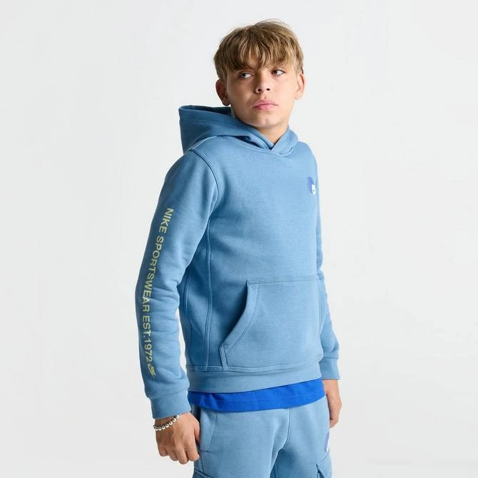 NIKE Kids' Nike Sportswear Standard Issue Fleece Pullover Hoodie 3