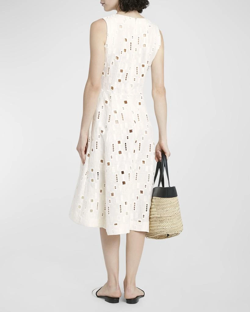 Kiton V-Neck Sengale Lace Sleeveless Dress 4