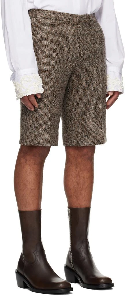 Dries Van Noten Multicolor Tailored Wool Shorts 2