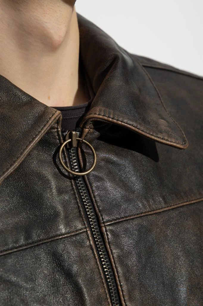 ALL SAINTS Leather Jacket Alkan 5