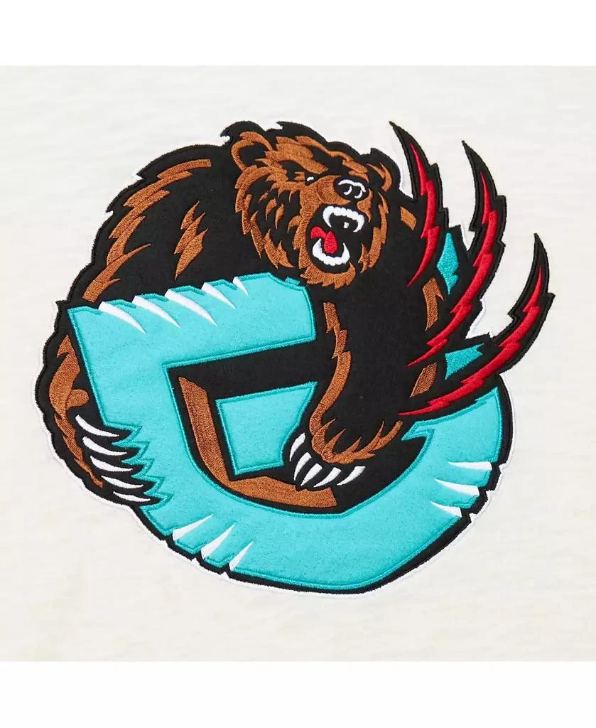 Mitchell & Ness Men's Cream Vancouver Grizzlies Hardwood Classics Vintage-like Long Sleeve T-Shirt 3